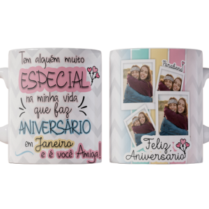 Caneca Personalizada Aniversário - Quem faz Aniversário em Janeiro
